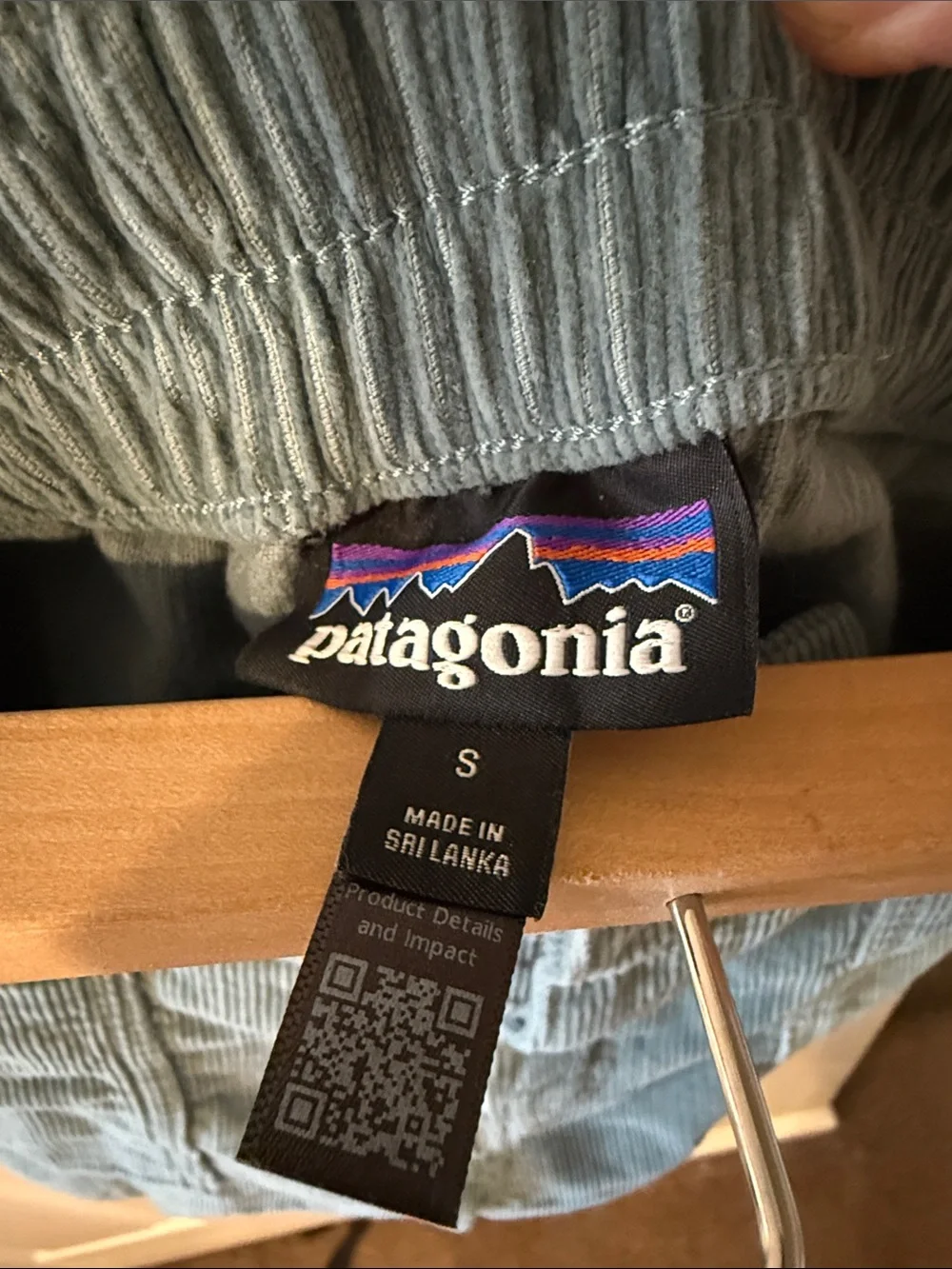 Patagonia Retro Cord Shorts in Sage Blue - Picture 3 of 6